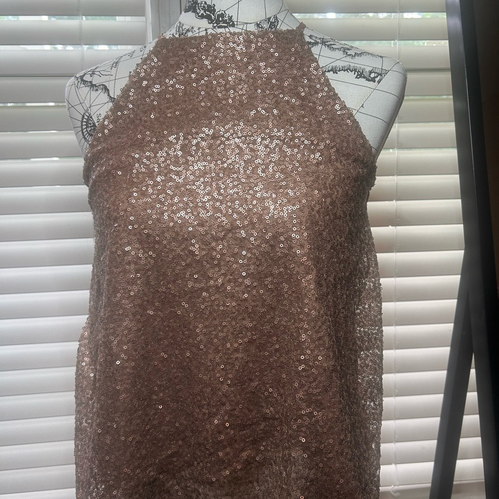 Sequin Halter Top